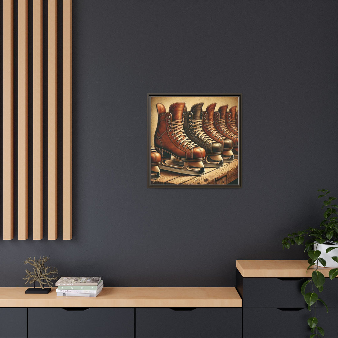 "Vintage Skates"  - Matte Canvas, Framed