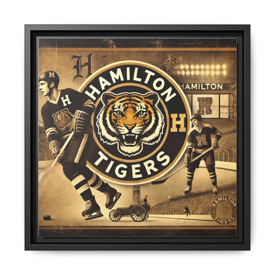 "Vintage Hamilton Tigers"  - Matte Canvas, Framed