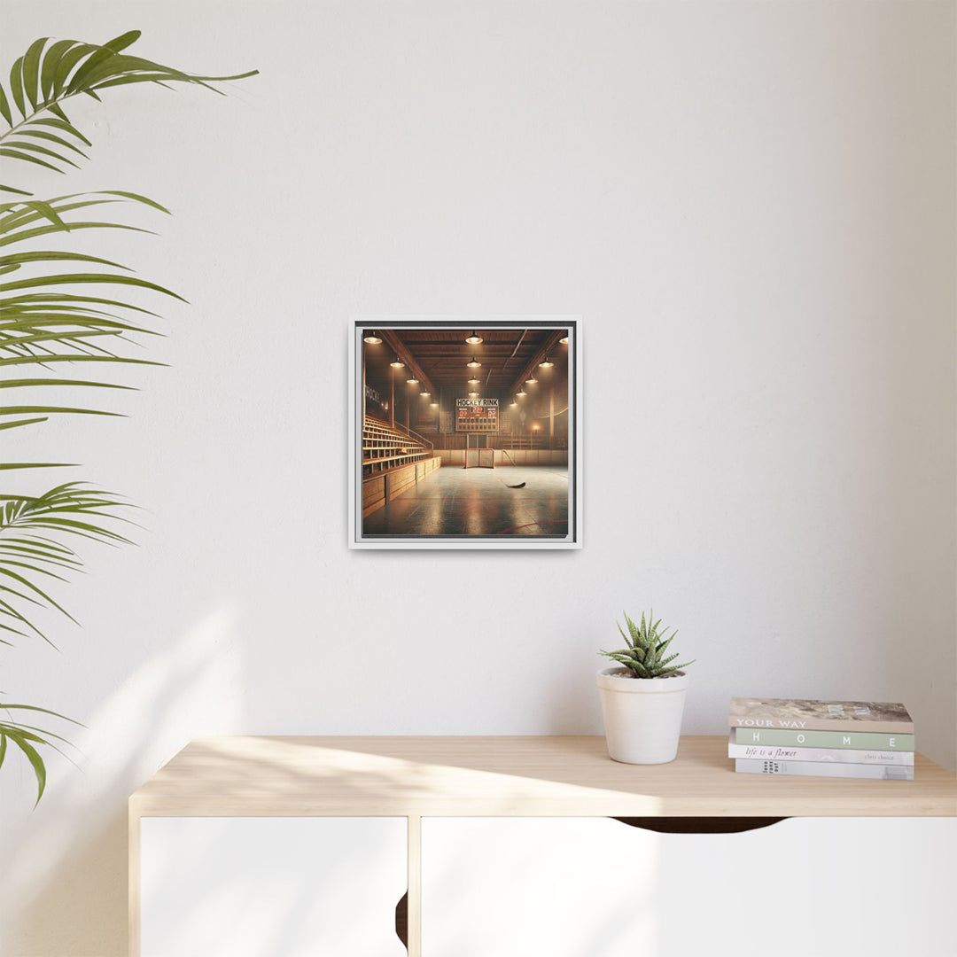 "Vintage Rink"  - Matte Canvas, Framed