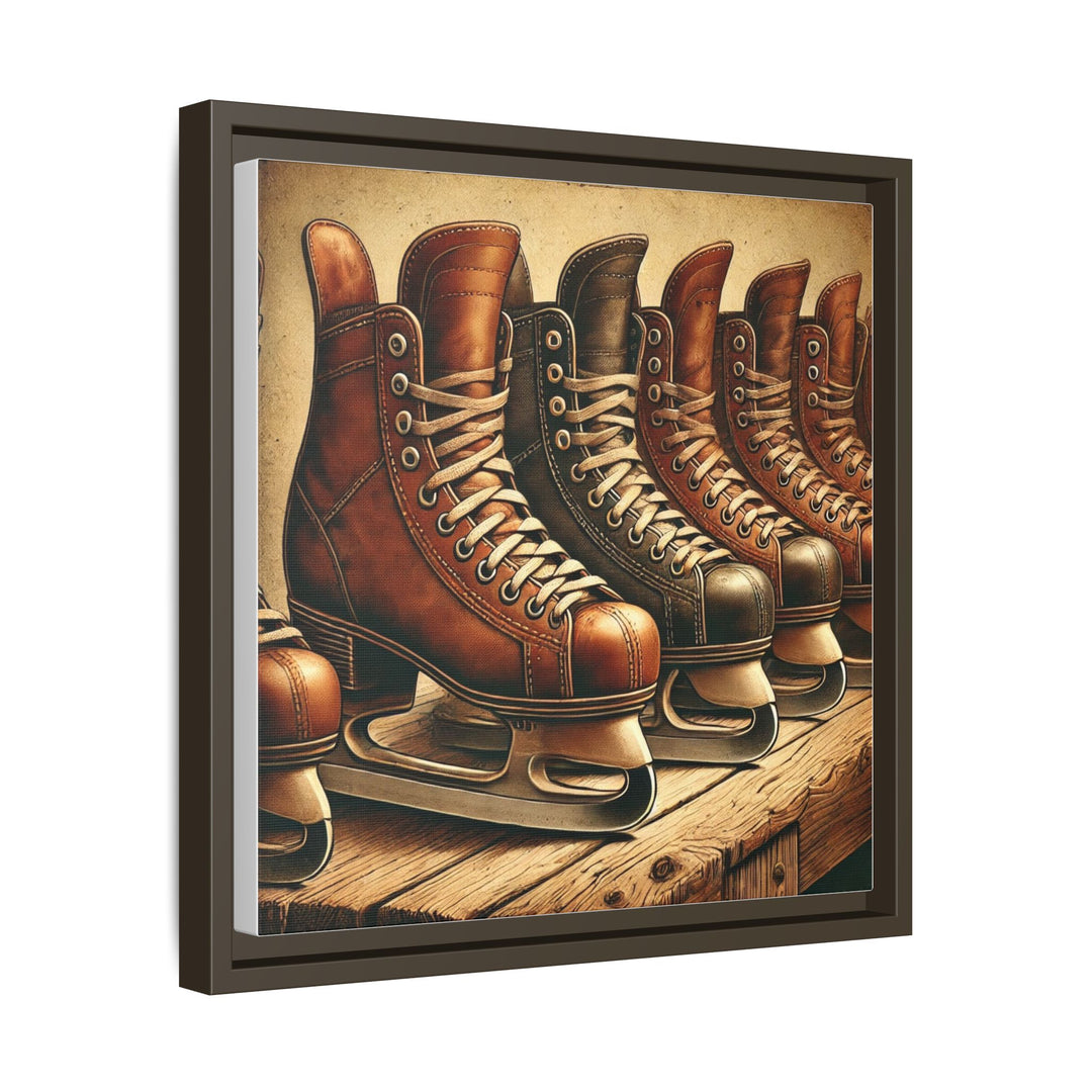 "Vintage Skates"  - Matte Canvas, Framed