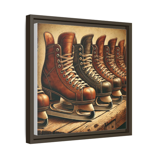 "Vintage Skates"  - Matte Canvas, Framed