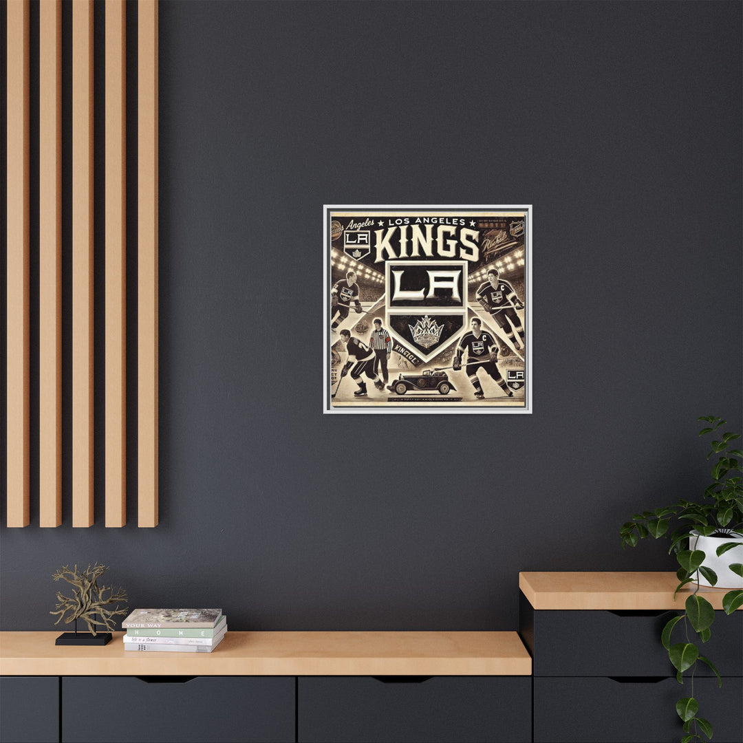 "Vintage LA Kings"  - Matte Canvas, Framed