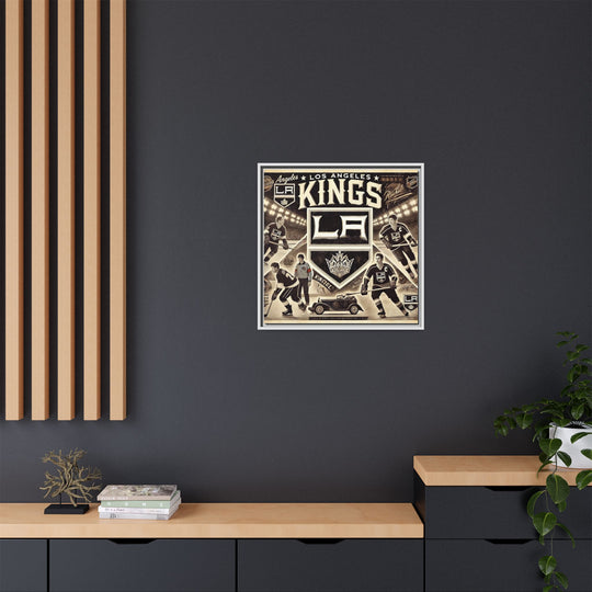 "Vintage LA Kings"  - Matte Canvas, Framed