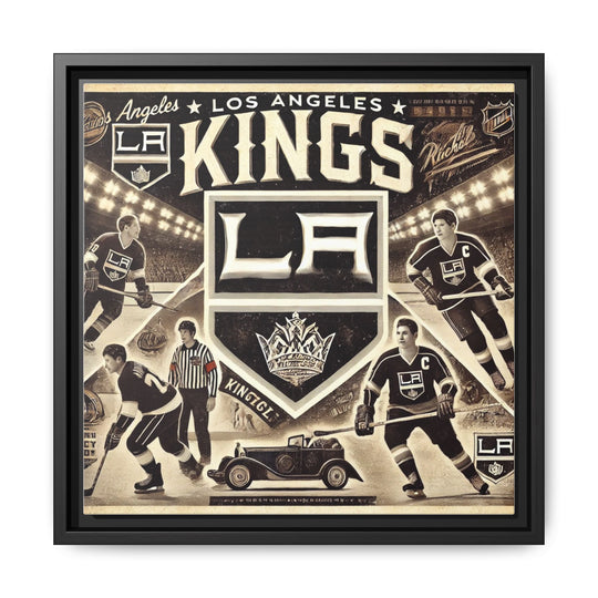 "Vintage LA Kings"  - Matte Canvas, Framed