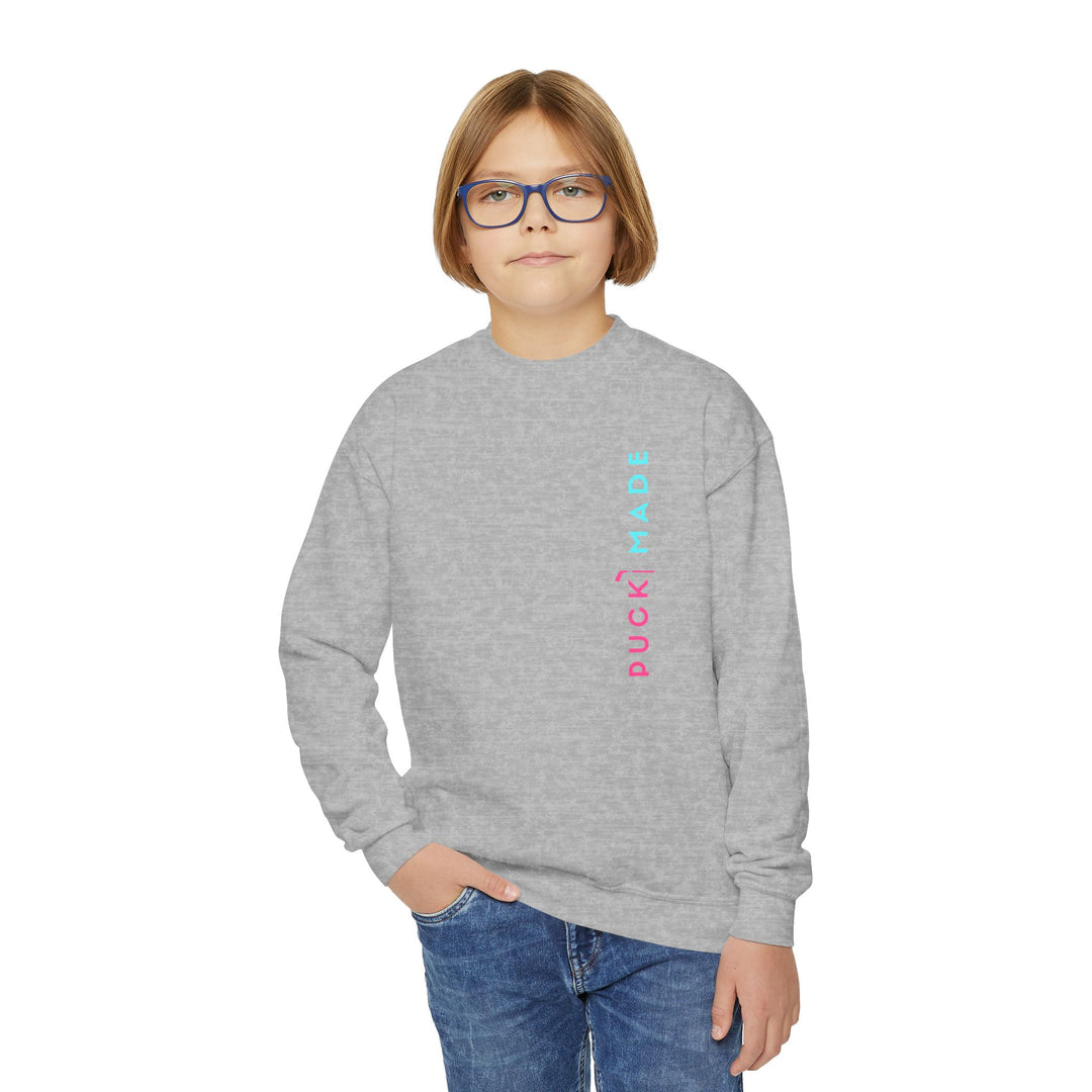 "PuckMade - Rink Flamingo" - Youth Sweatshirt