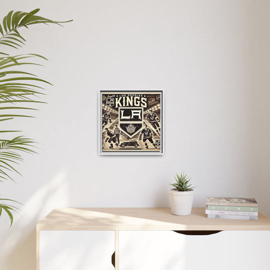 "Vintage LA Kings"  - Matte Canvas, Framed