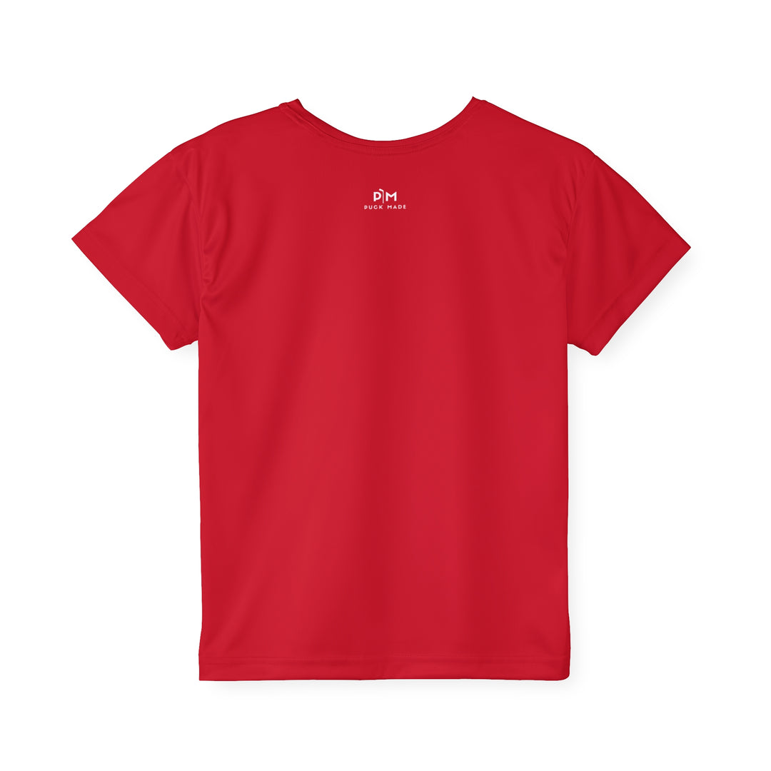 "Little Hockey Red Knees" - Kids Sports T-Shirt