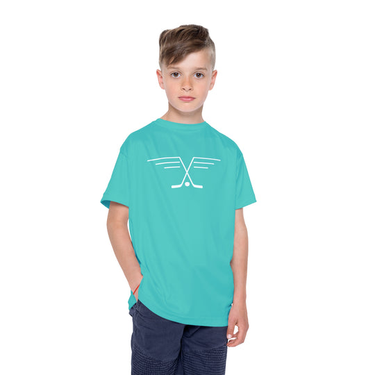 "Hockey Stick Wings" - Kids Sports T-Shirt