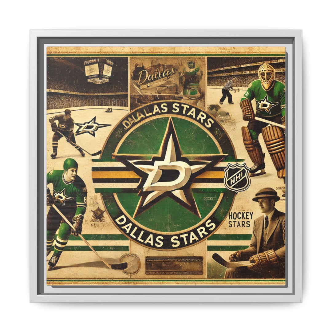 "Vintage Dallas Stars"  - Matte Canvas, Framed