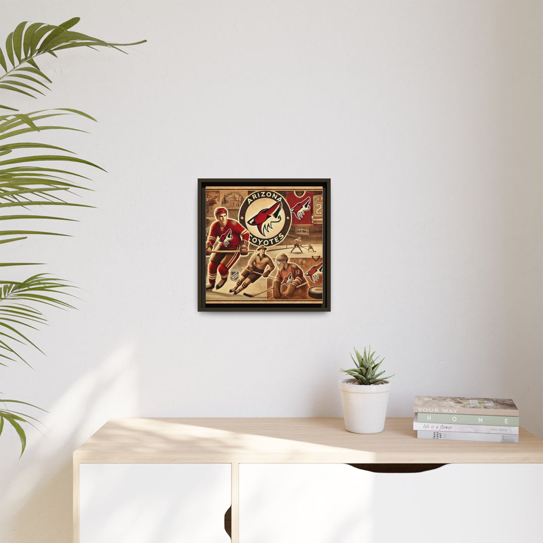 "Vintage Arizona Coyotes"  - Matte Canvas, Framed