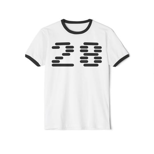 "Ringer #28" - Cotton Ringer T-Shirt