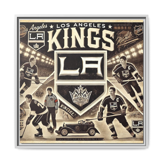 "Vintage LA Kings"  - Matte Canvas, Framed