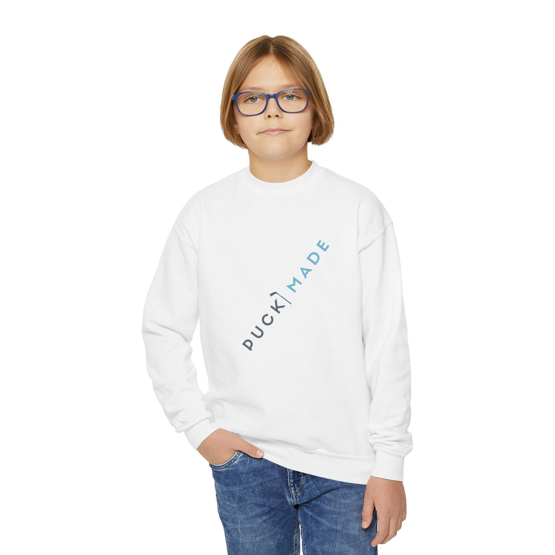 "PuckMade - Gray Matter" - Youth Sweatshirt