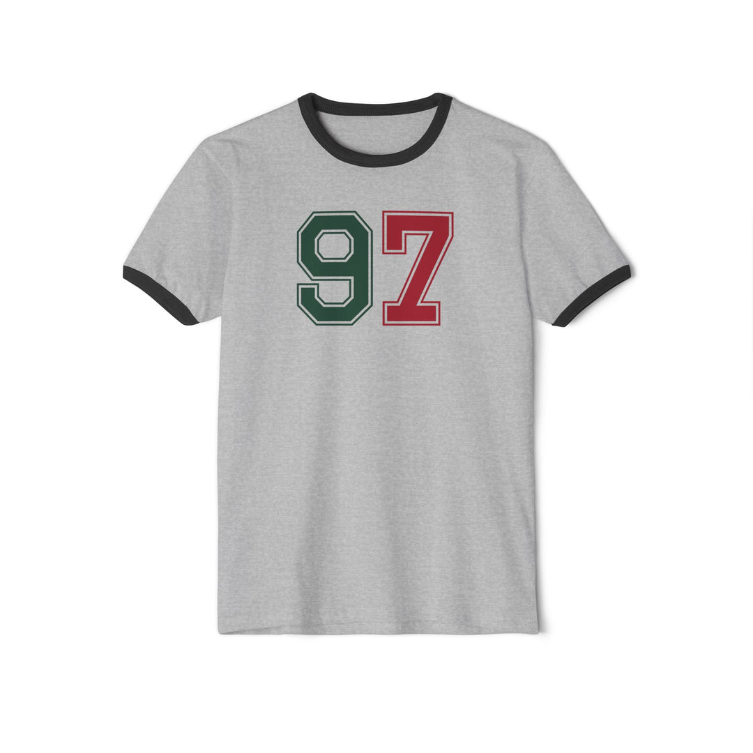 "#97 - Kaprizov R/G" - Cotton Ringer T-Shirt