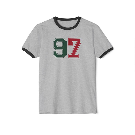 "#97 - Kaprizov R/G" - Cotton Ringer T-Shirt