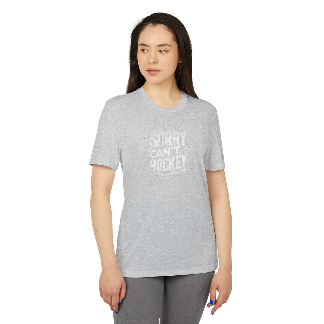 "Icy - Sorry. Can't Hockey." - adidas Sport T-shirt