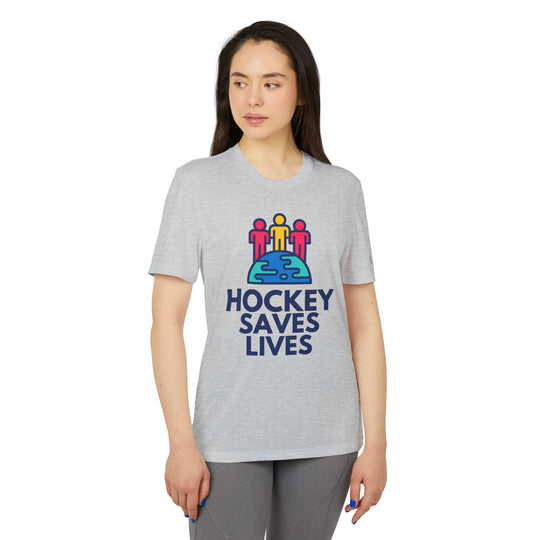 "Hockey Saves Lives" - adidas Sport T-shirt