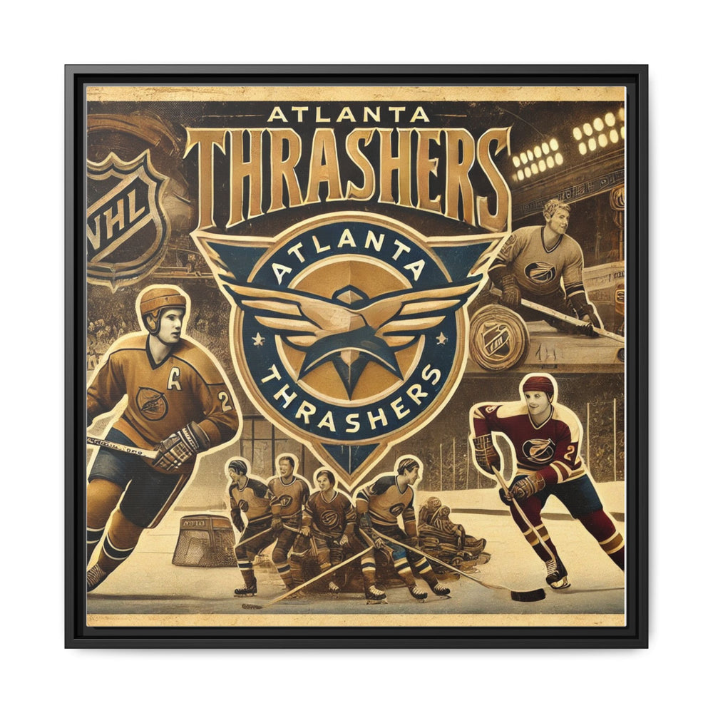 "Vintage Atlanta Thrashers"  - Matte Canvas, Framed