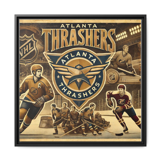 "Vintage Atlanta Thrashers"  - Matte Canvas, Framed
