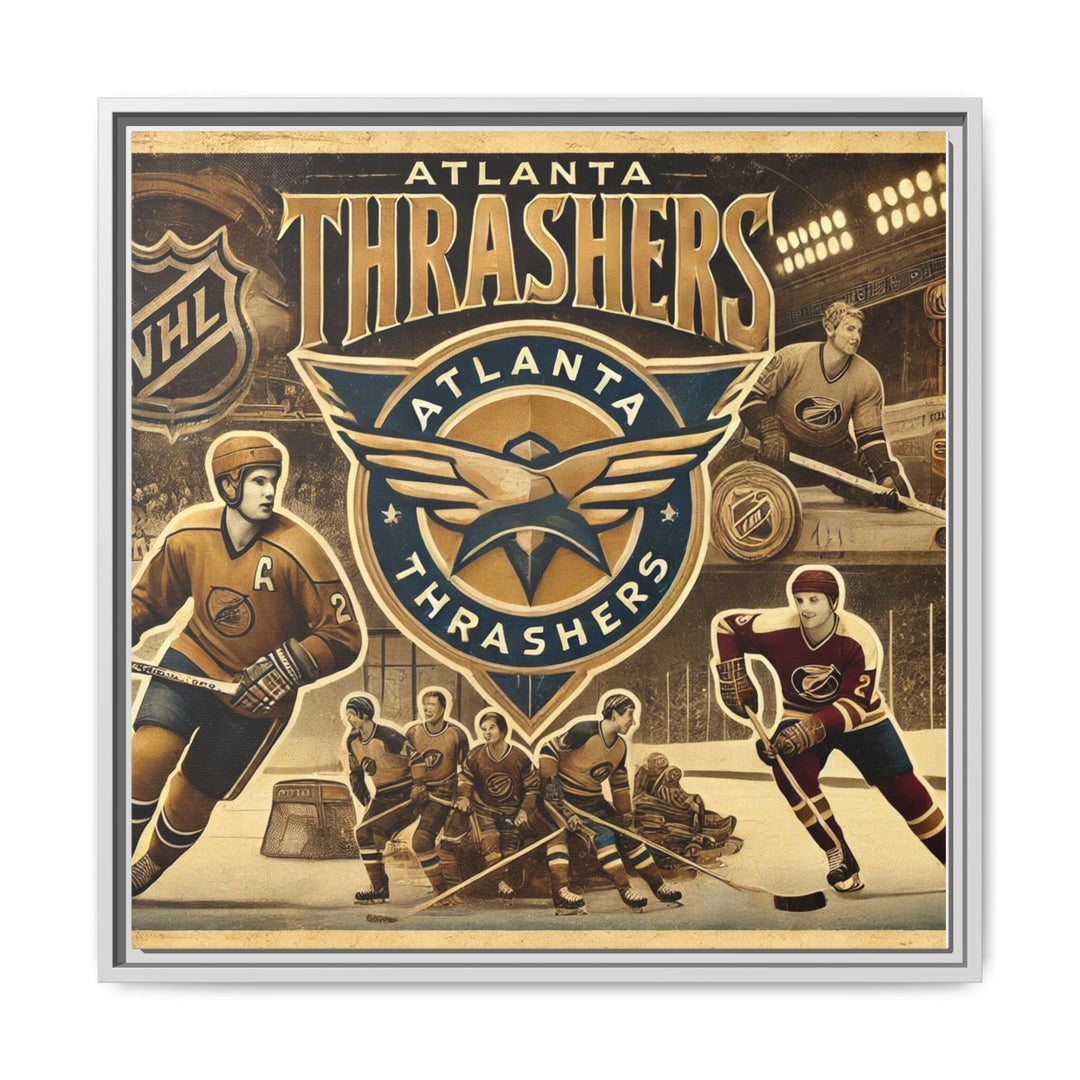 "Vintage Atlanta Thrashers"  - Matte Canvas, Framed