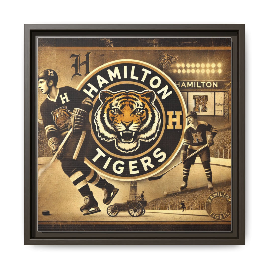 "Vintage Hamilton Tigers"  - Matte Canvas, Framed