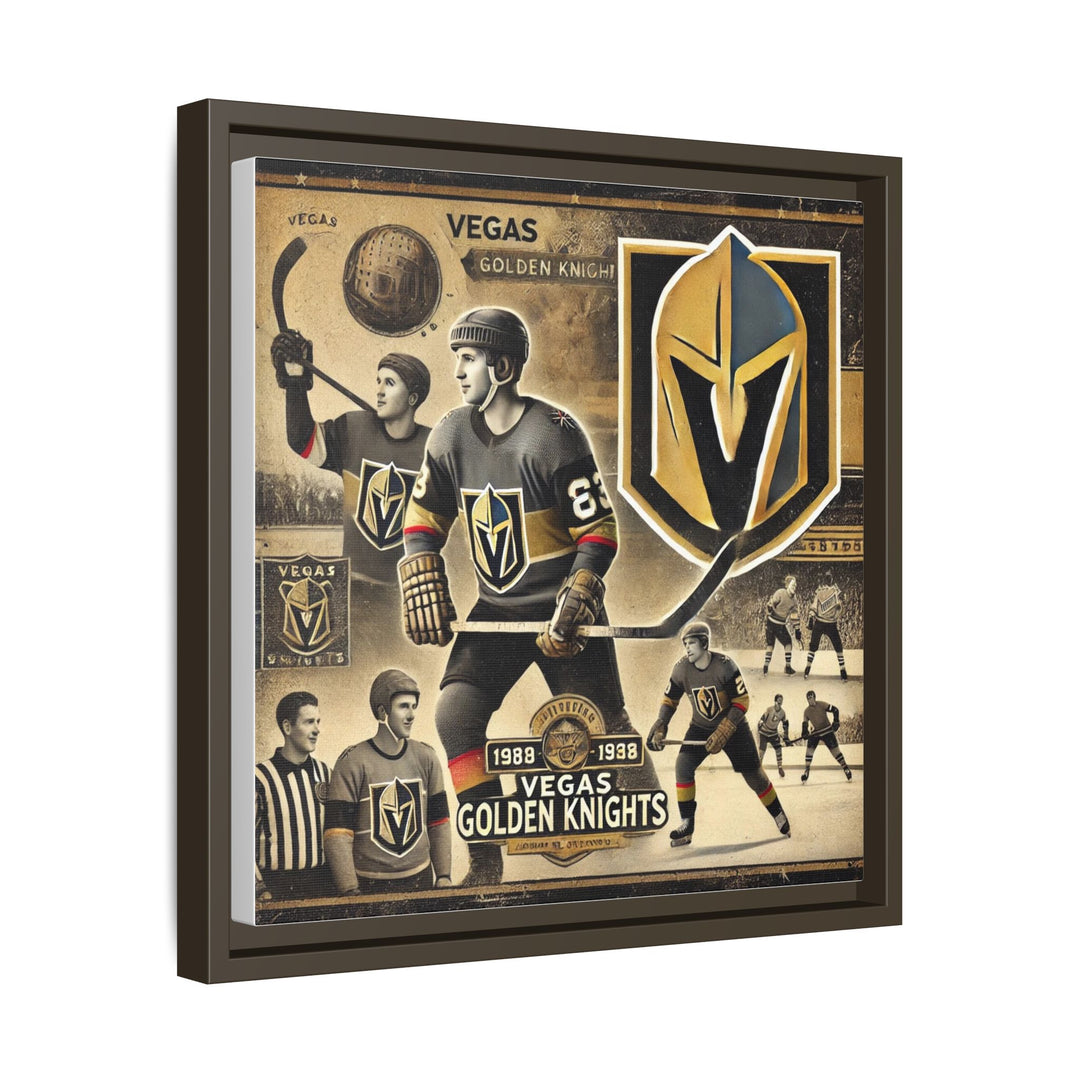 "Vintage Vegas Knights"  - Matte Canvas, Framed