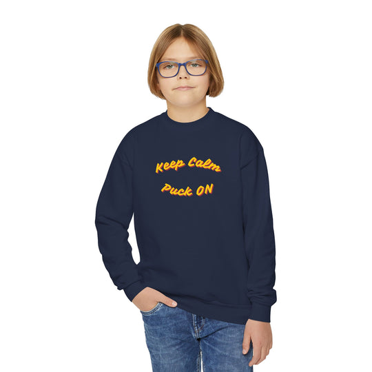 "Keep Calm, Puck On" - Youth Sweatshirt