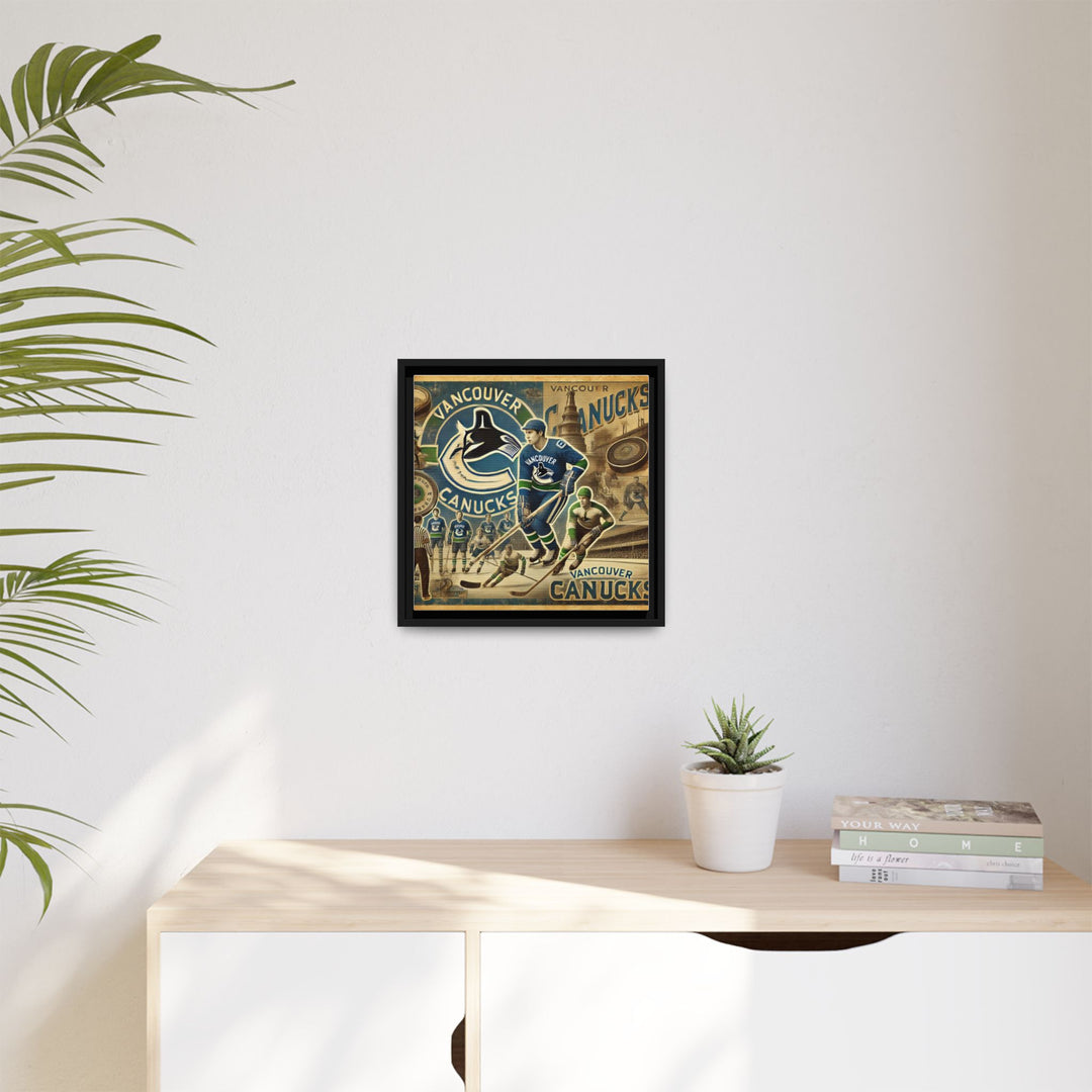 "Vintage Vancouver Canucks"  - Matte Canvas, Framed