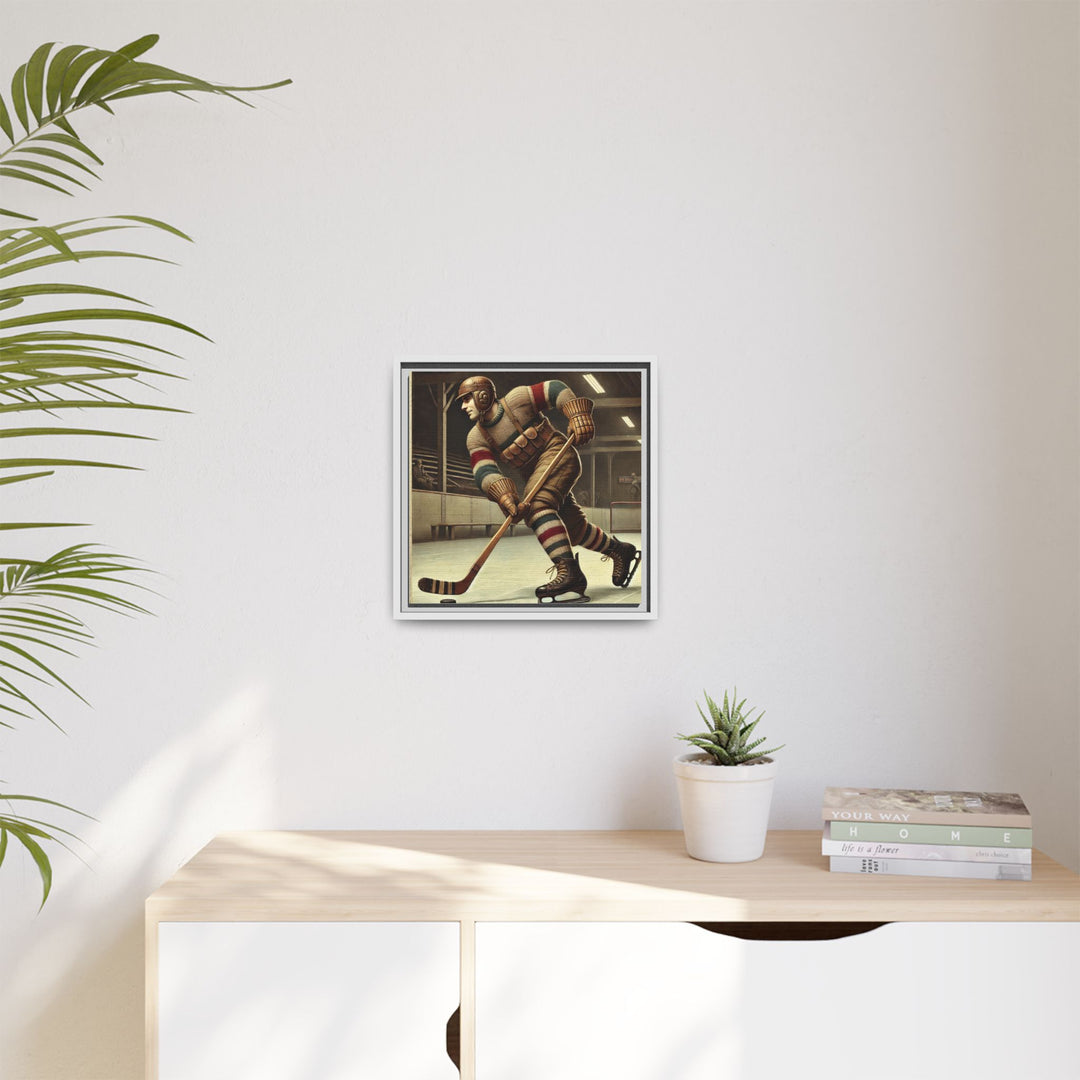 Vintage Player"  - Matte Canvas, Framed
