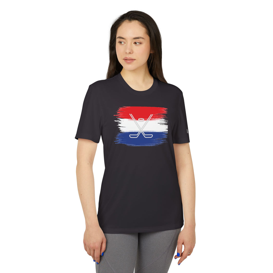 "Sticks Over USA Color" - adidas Sport T-shirt