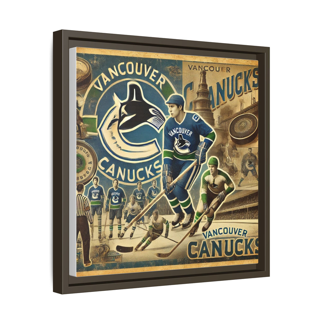 "Vintage Vancouver Canucks"  - Matte Canvas, Framed
