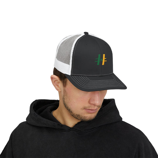 "S1 MN Stars Hockey Logo" - Snapback Trucker Cap