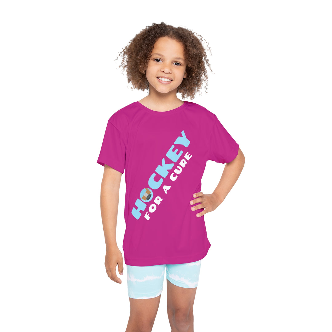 "Hockey For A Cure" - Kids Sports T-Shirt