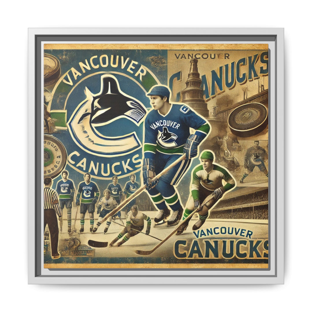 "Vintage Vancouver Canucks"  - Matte Canvas, Framed