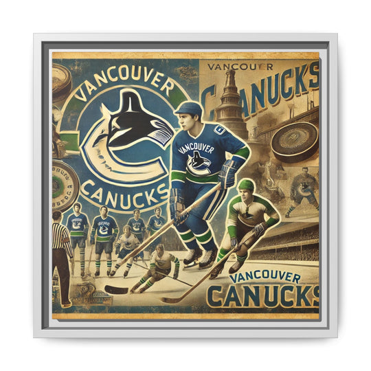 "Vintage Vancouver Canucks"  - Matte Canvas, Framed