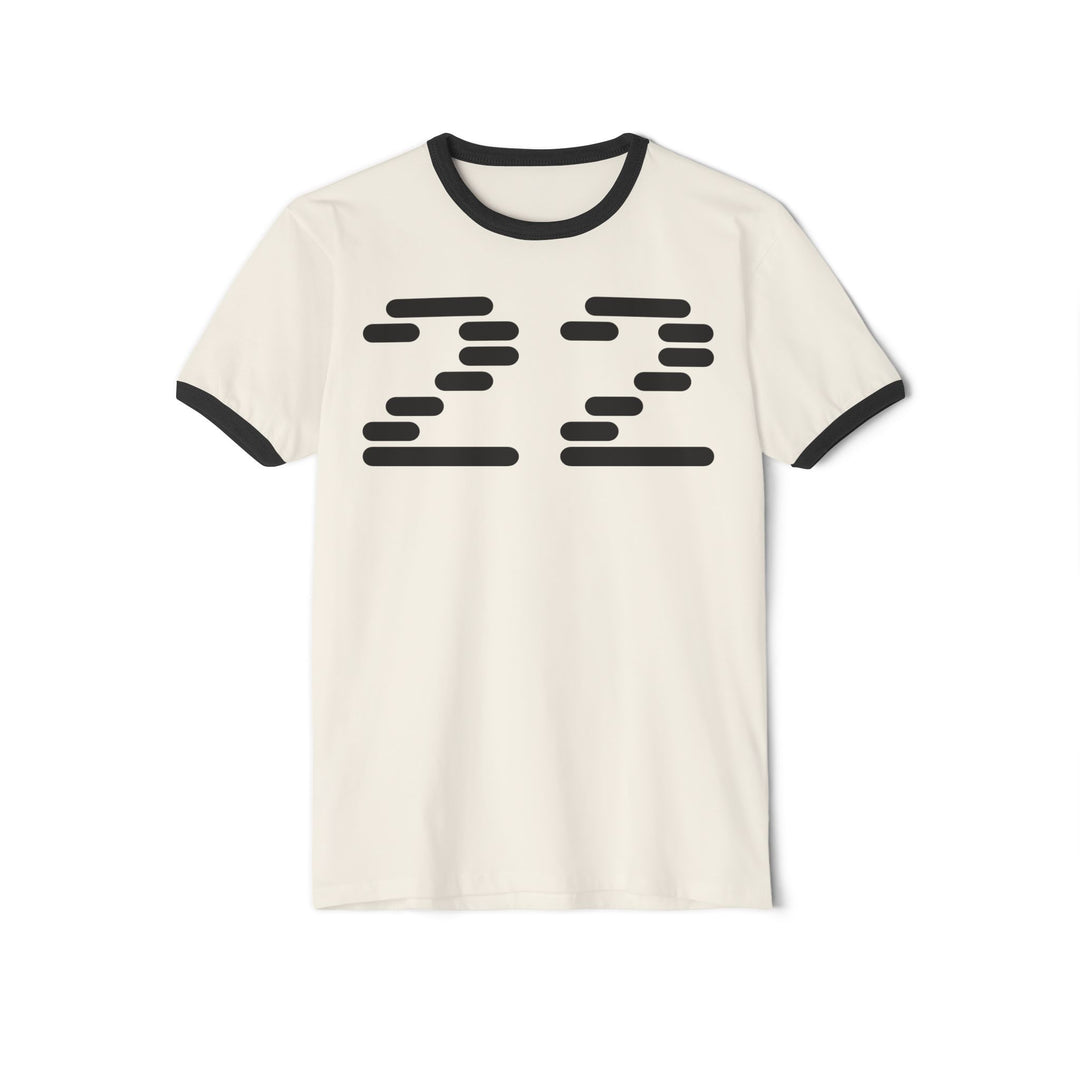 "Ringer #22" - Cotton Ringer T-Shirt