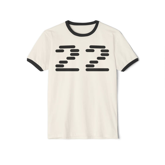 "Ringer #22" - Cotton Ringer T-Shirt