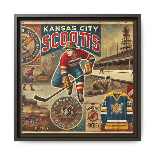"Vintage Kansas City Scouts  - Matte Canvas, Framed