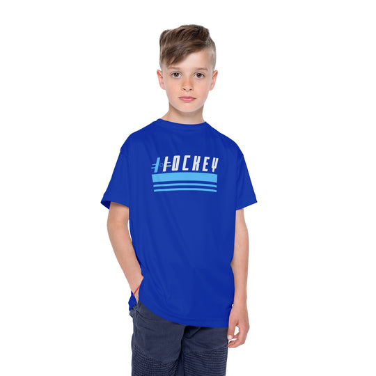 "Hockey Stripes" - Kids Sports T-Shirt