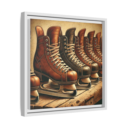 "Vintage Skates"  - Matte Canvas, Framed