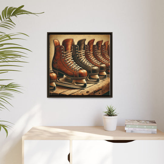"Vintage Skates"  - Matte Canvas, Framed