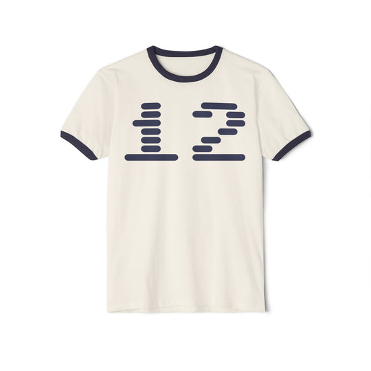 "Ringer #12" - Cotton Ringer T-Shirt