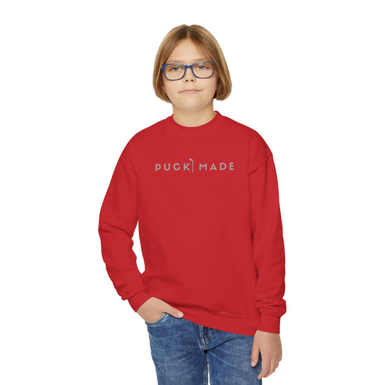 "PuckMade - Ice & Steel" - Youth Sweatshirt