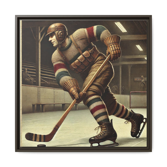 Vintage Player"  - Matte Canvas, Framed