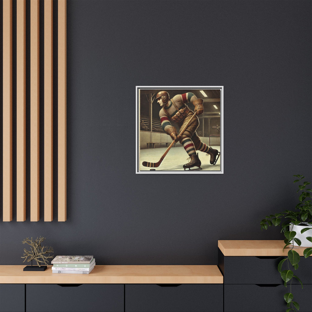 Vintage Player"  - Matte Canvas, Framed