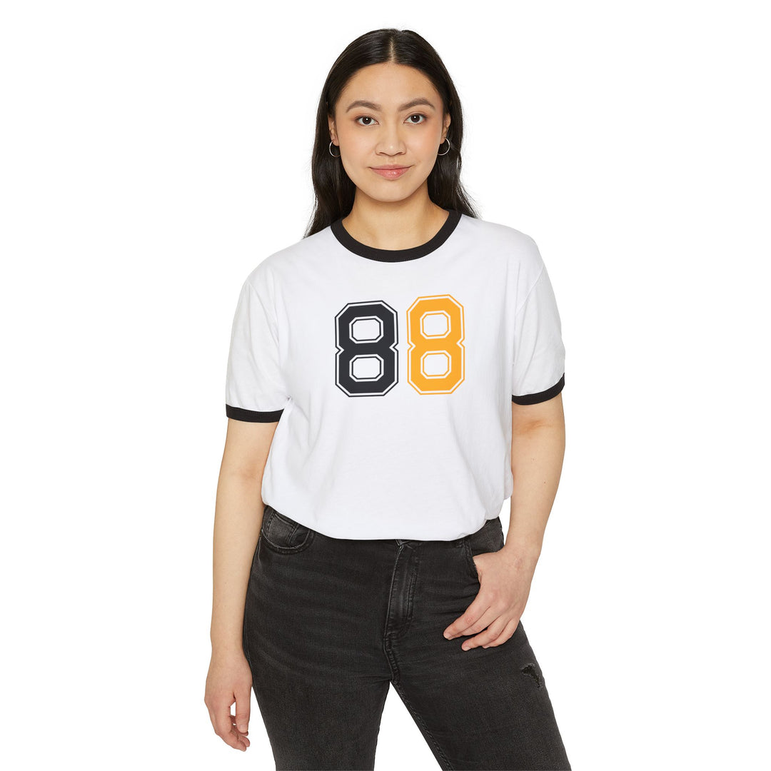 "#88 - Pastrňák" - Cotton Ringer T-Shirt