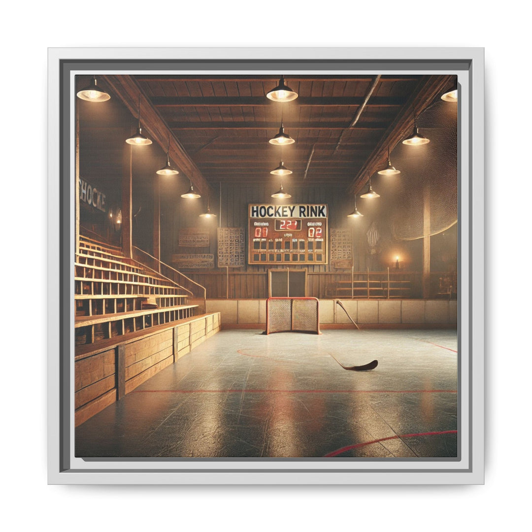 "Vintage Rink"  - Matte Canvas, Framed