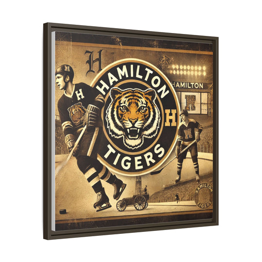 "Vintage Hamilton Tigers"  - Matte Canvas, Framed