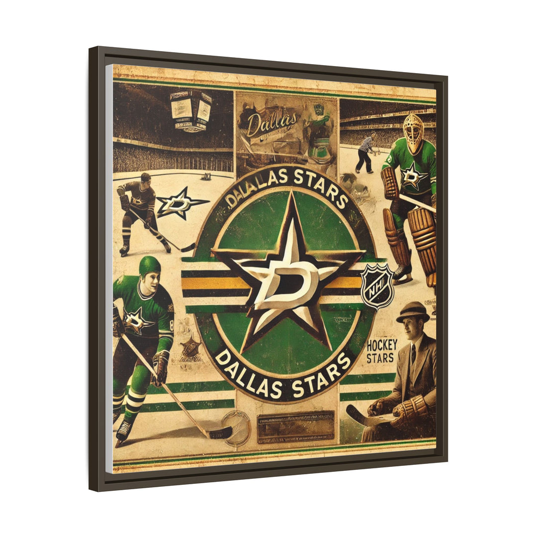 "Vintage Dallas Stars"  - Matte Canvas, Framed