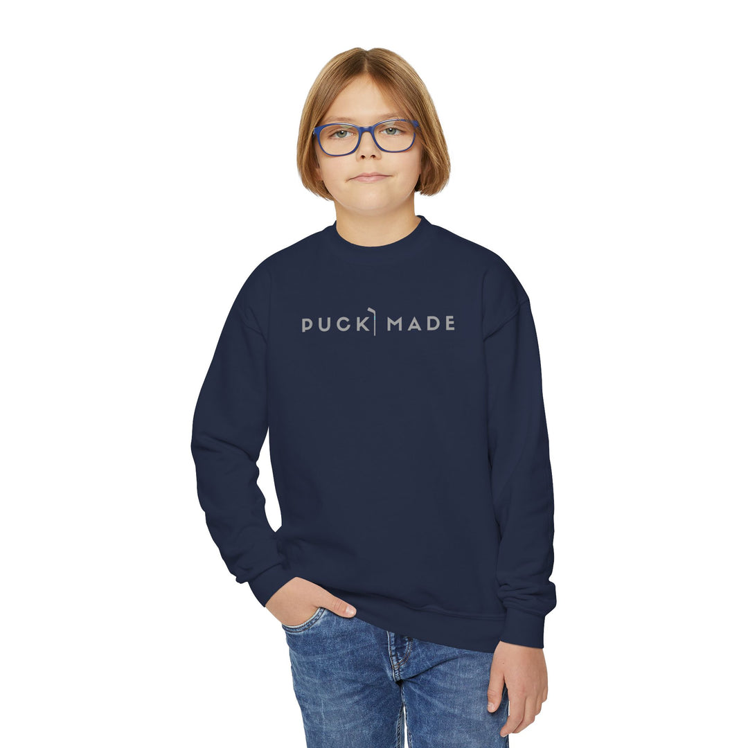 "PuckMade - Ice & Steel" - Youth Sweatshirt